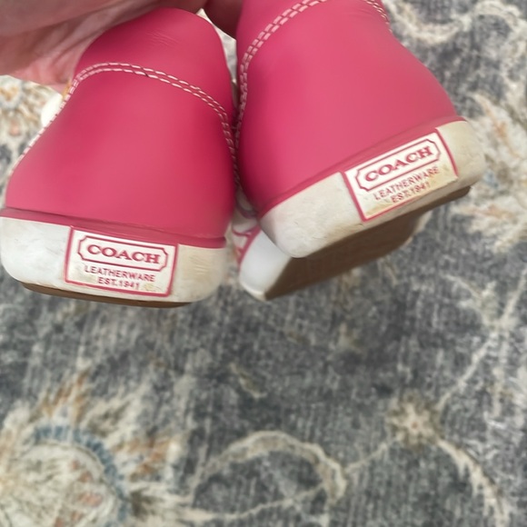 Coach multicolored Barrett canvas/leather sneaker. Size 7 - Picture 3 of 6